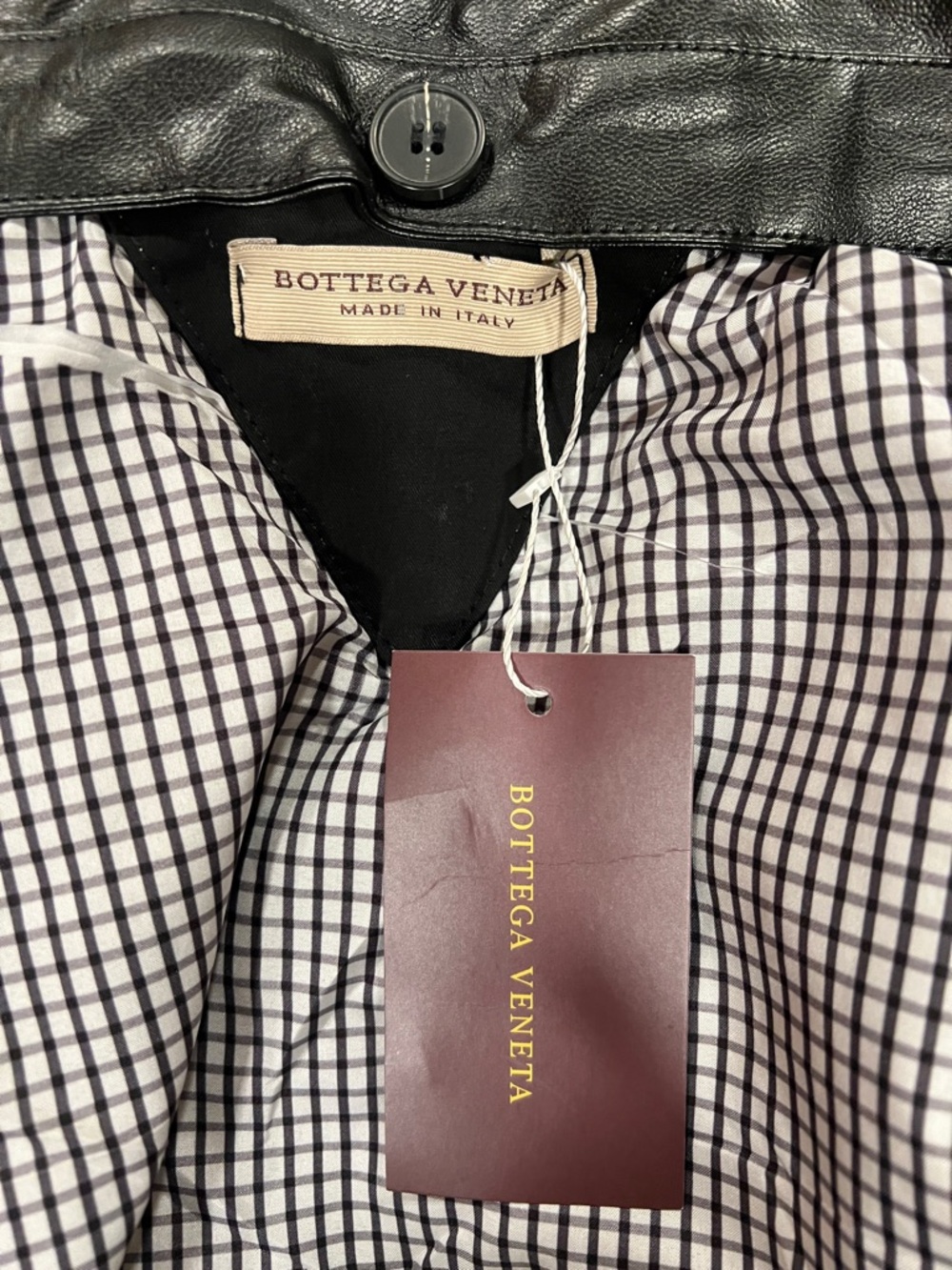 Bottega Veneta Black Quilted Removable Leather Collar Jacket - Size XL/IT 56 - Picture 8 of 10